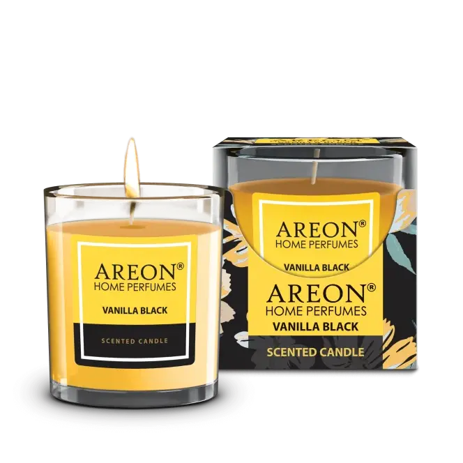 Areon Home Scented Candle Vanilla Black