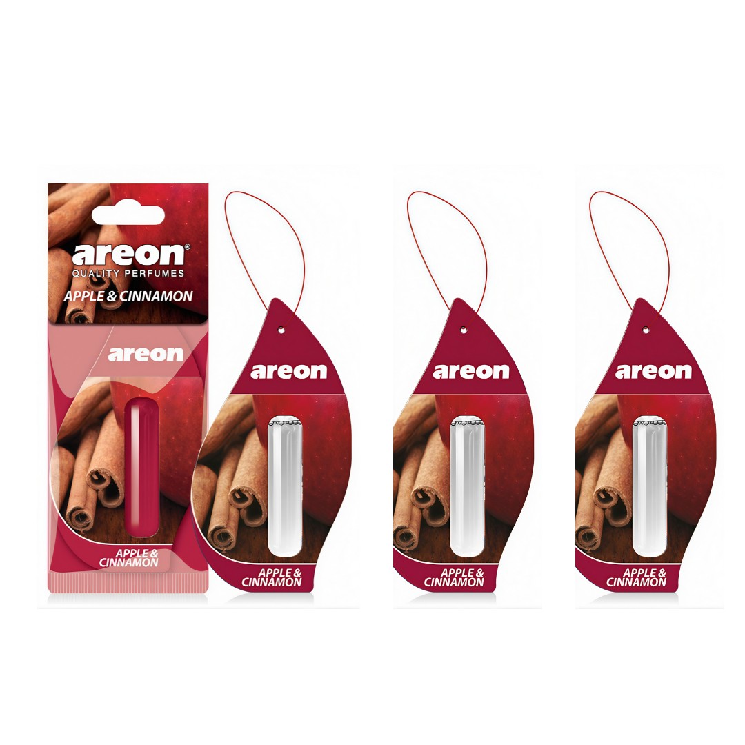Set 3 bucati Areon Mon Liquid 5 ml Apple & Cinnamon