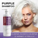 Sampon nuantator Mov/Violet Karseell, neutralizează tonurile galbene si portocalii, hidrateaza si repara parul blond, gri sau decolorat, 500ml, CEZI - imagine 3
