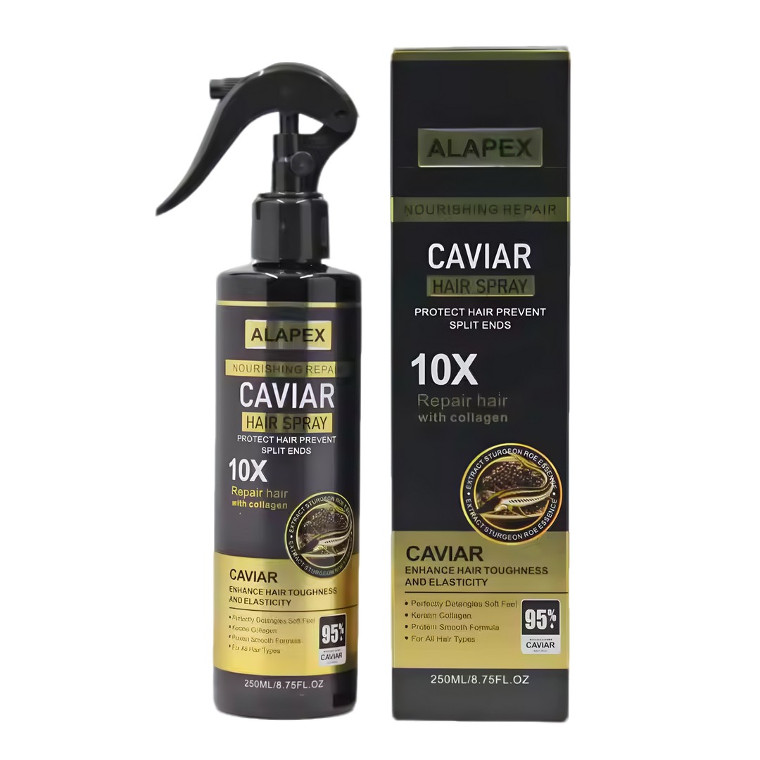 Spray Profesional pentru par cu Caviar, Hidratare Rapida, Reparare Intensiva si Stralucire Naturala | Pentru Par Uscat, Deteriorat sau Vopsit, 250ML