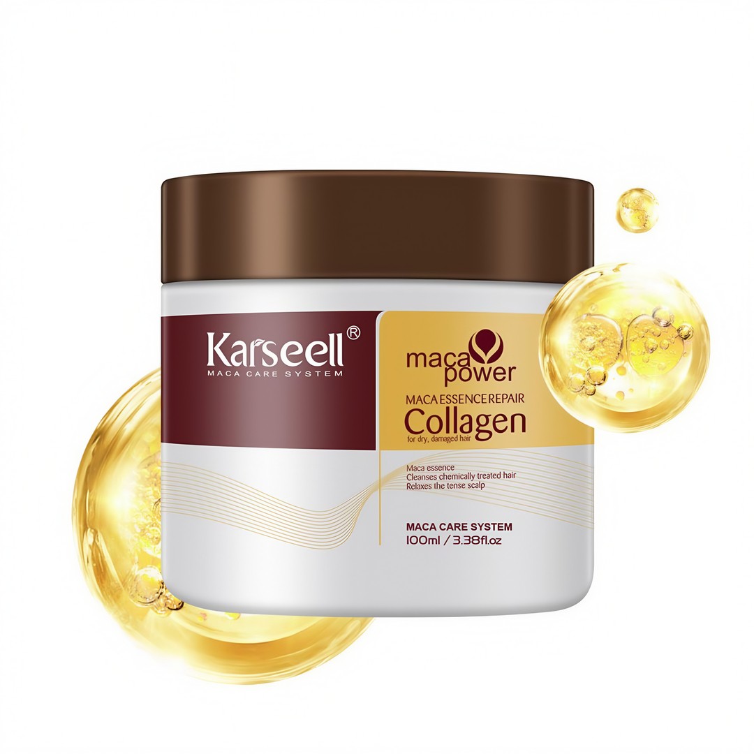 Masca de par Karseell Collagen 100 ML (cutie mica) – Hidratare si Regenerare Intensiva, tratament, Reparare Profunda, pentru toate tipurile de par, stralucire si elasticitate, rezultate vizibile
