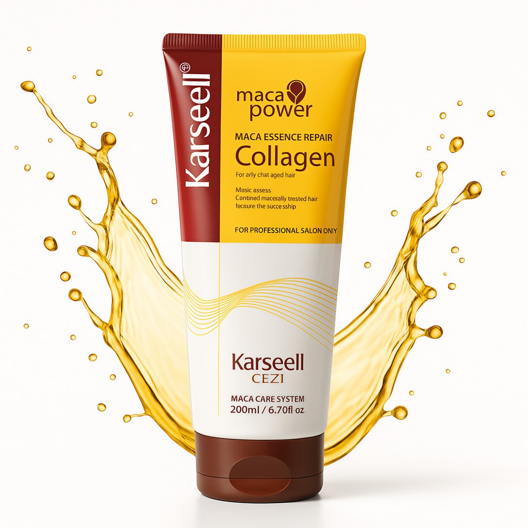Karseell Collagen Masca de par 200ml – Tratament profesional pentru păr uscat și deteriorat, cu colagen și extract de Maca