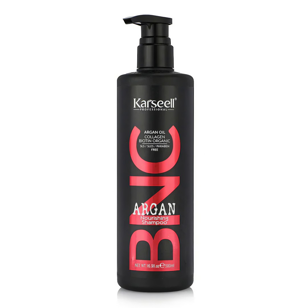 Karseell BNC Sampon cu Keratină Hidratare cu Colagen & Biotin, Organic 500ml — Sampon nutritiv pentru par deteriorat