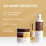 Cutie Set Premium Karseell Collagen AMBALAT CU FUNDITA – Mască Hidratantă, Șampon Revitalizant și Ulei de Argan – Reparare Profundă a Firului de Păr - imagine 3