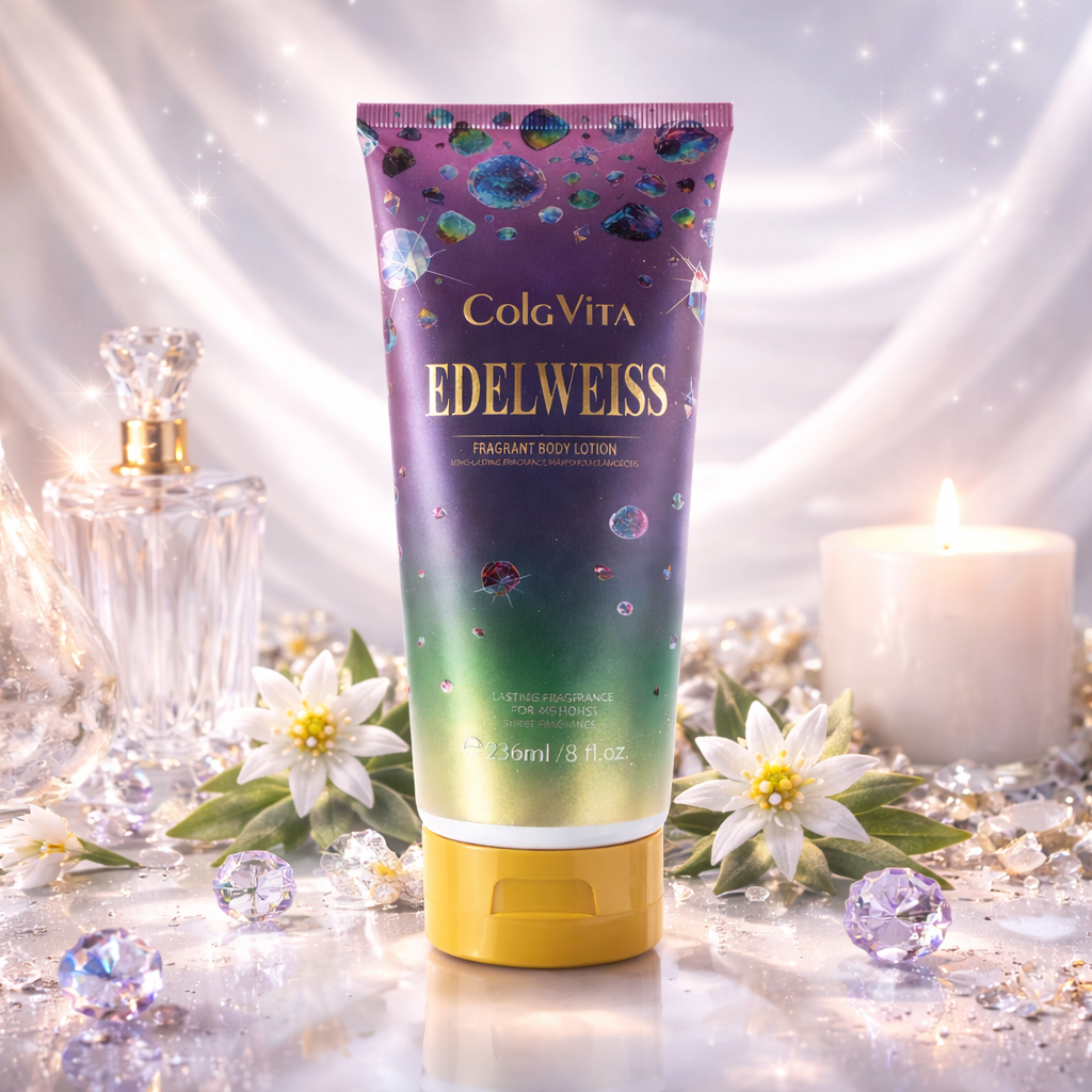 CEZI – Loțiune de corp hidratantă și parfumată Edelweiss, absorbție rapidă, catifelare și parfum persistent, 236 ml