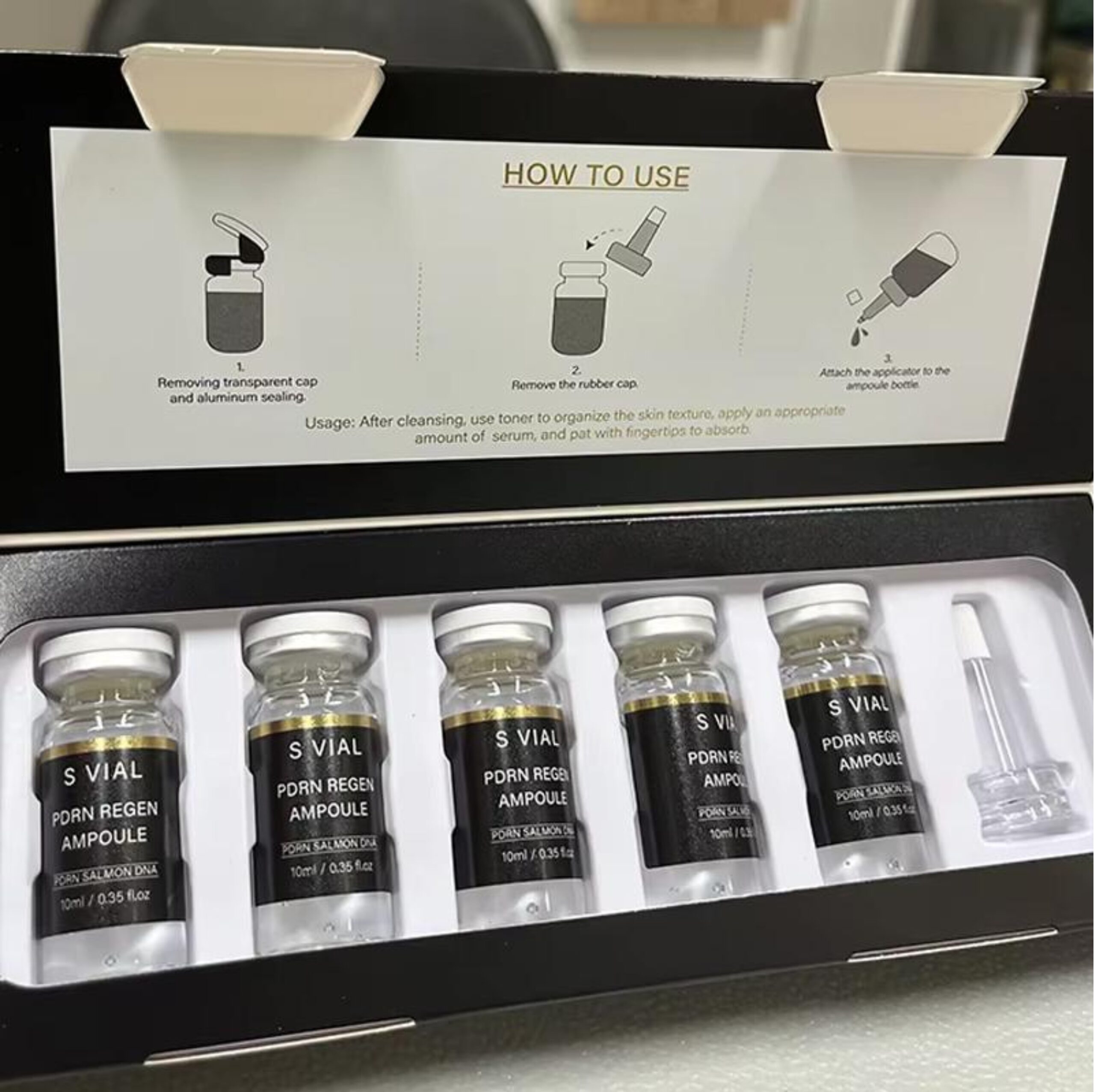 Ser Tratament Intens cu PDRN pentru Piele Obosită – Fiole Regeneratoare, Hidratare Profundă și Efect Rejuvenant, 5 × 10 ml