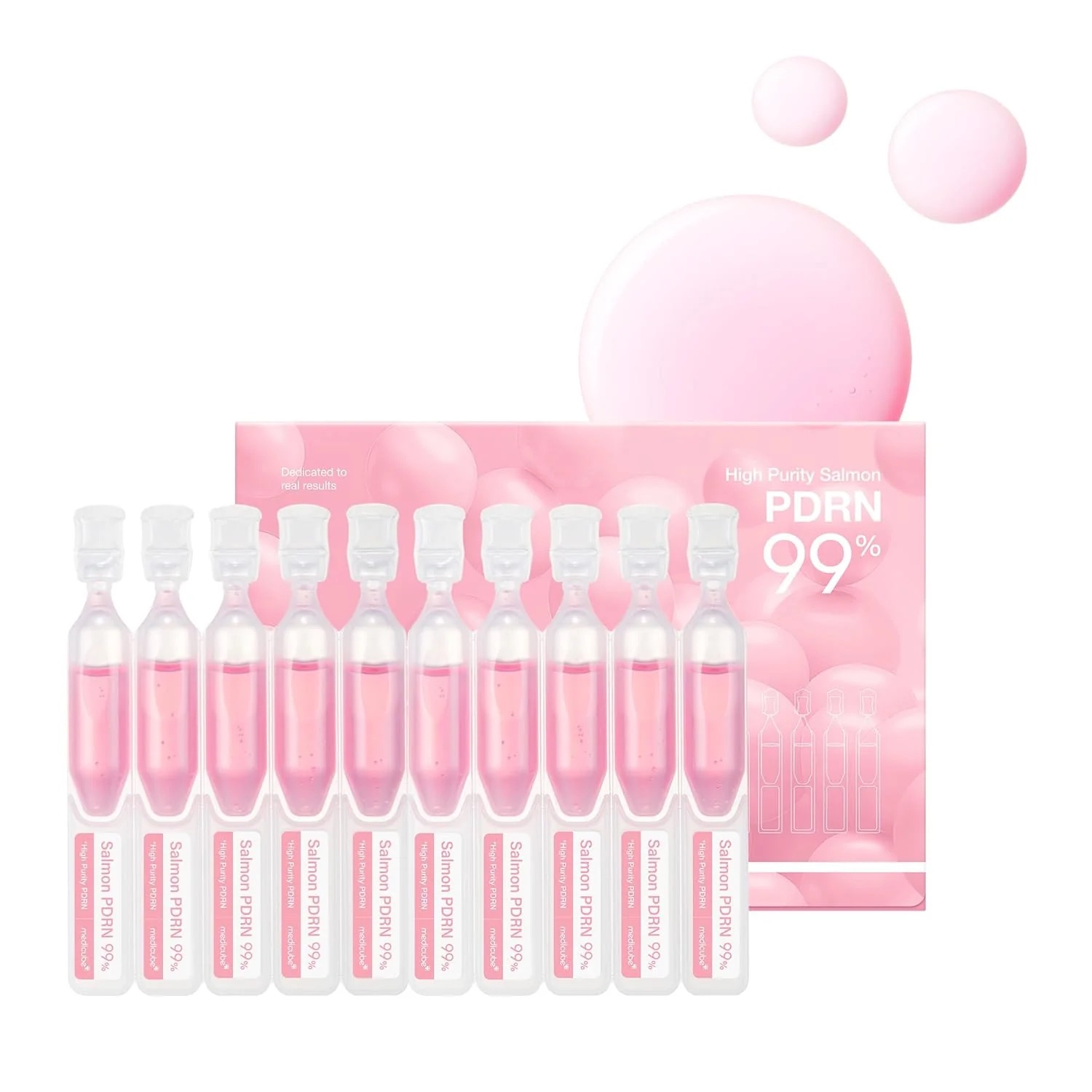 Ser cu Peptide de Somon PDRN 99% – Tratament Intens pentru Luminozitate, Regenerare și Hidratare, 10 × 1.5 ml