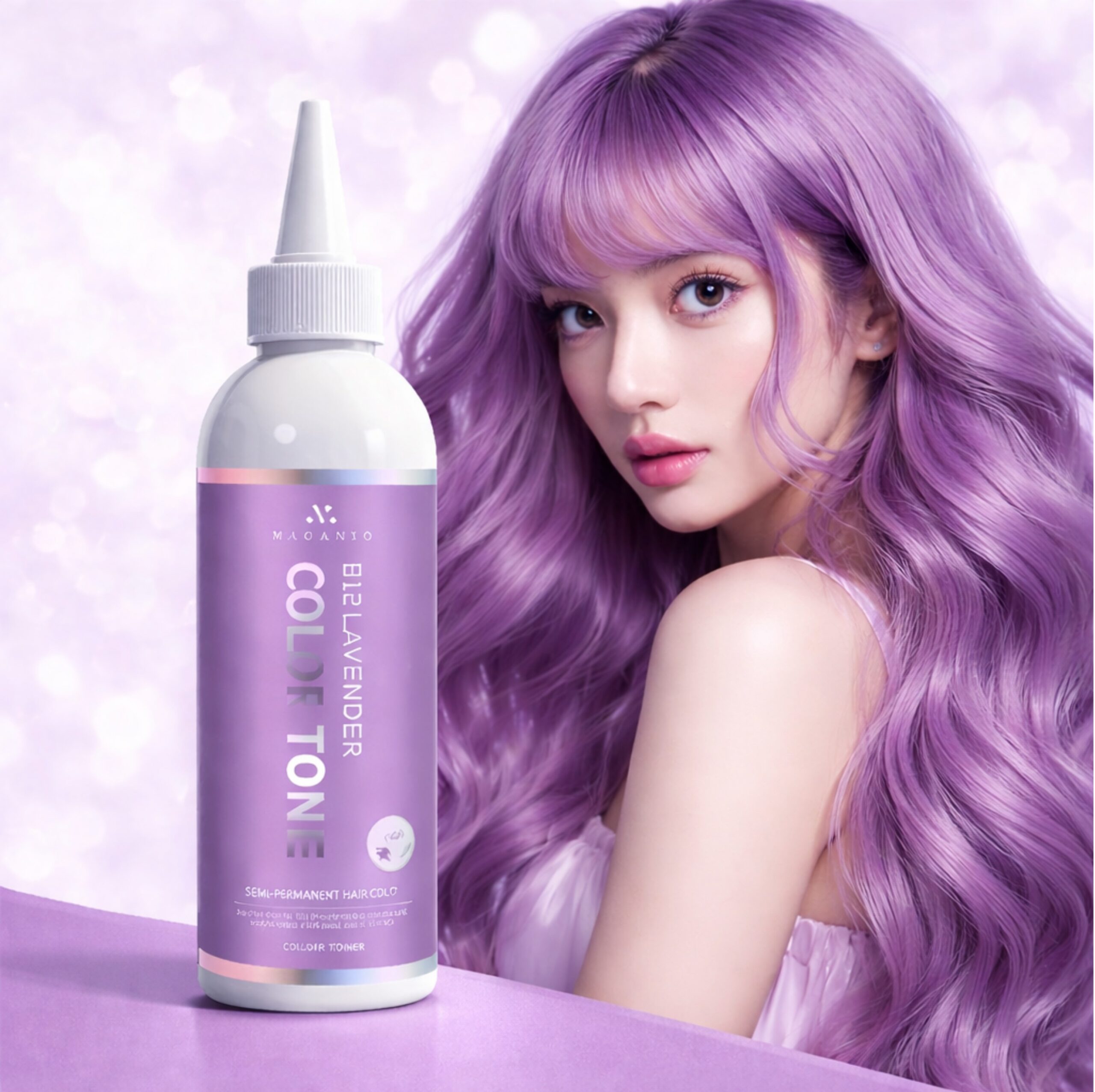 Vopsea de păr semipermanentă profesională – Lilac (Lavander) intens, 200 ml
