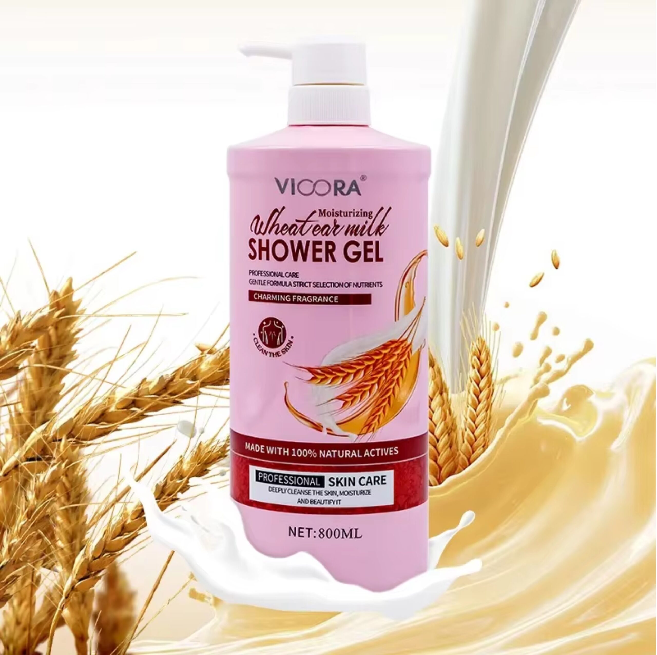 CEZI – Gel de duș cu lapte de grâu pentru hidratare și curățare delicată, 800 ml